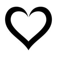 Heart Calligraphy Style vector