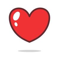 Heart Filled Outline Style vector