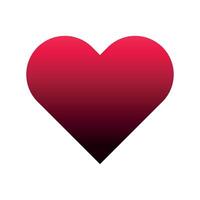 Gradient Heart Light To Dark vector