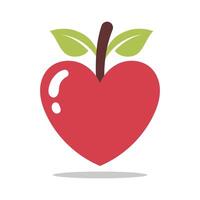 Heart Apple Red Colour vector