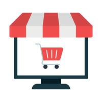 Ecommerce Computer Shop vector