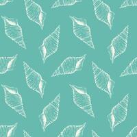 Seamless pattern with sea shells, mollusks.Tropical beach shells. Summer seamless pattern. Marine vibe. vector