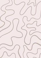 Abstract background with a wavy line hand drawn design vector