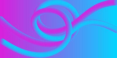 Abstract Neon Pink Blue Swirls, Gradient, 3D, Wave, Flow, Design, Background, Texture, Art vector
