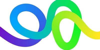 Abstract Colorful Wave Lines Gradient, Flowing, Dynamic Design vector