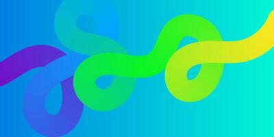 Abstract Colorful Gradient Waves Flowing Design Background vector