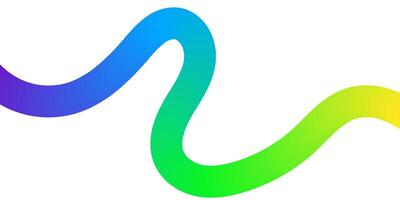 Abstract Rainbow Wave Gradient Colorful Vibrant Swirl Design vector