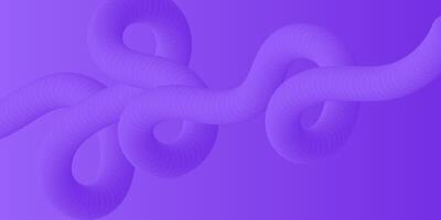 Abstract Purple Fluid 3D Twisted Shapes Background Design vector