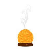 Salt lamp. Electric aroma diffuser. Relax time, aromatherapy. Air diffuser. Device for humidifying. Purifier microclimate. vector