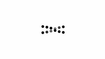 progress loading animation with moving dots like infinity or snake. double loading animation video