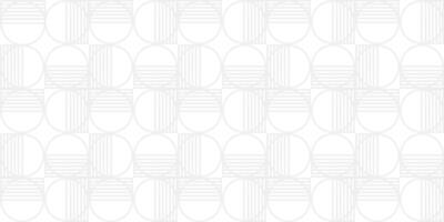 Geometric Repetitive Pattern with Circles and Lines in Subtle White Tones vector