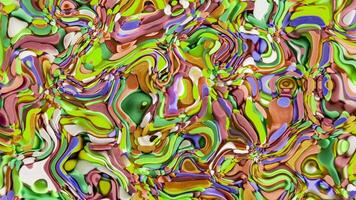 abstract liquid colorful swirls in a pattern video