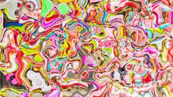 abstract fluid painting with many different colors video