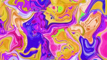 abstract liquid painting of a colorful, abstract background video
