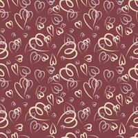 Abstract seamless heart pattern. vector