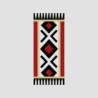 a logo in the form of a traditional Caucasian carp. vector