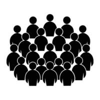 a group of people in a circle with one person in the middle vector