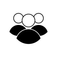 Teamwork icon design template on white background. Teamwork symbol vector