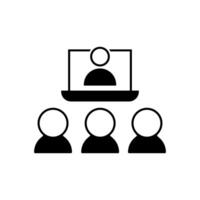 conference icon. meeting icon. conference icon on white background vector