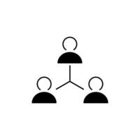 Teamwork icon isolated on white background. Teamwork sign. Team symbol . vector