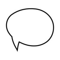 speech bubble message isolated icon illustration designicon line and fill style vector