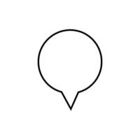 Speech bubble icon on white background. Flat style. illustration. vector