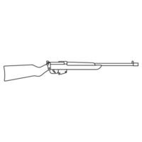 Rifle icon. Outline illustration of rifle icon for web vector