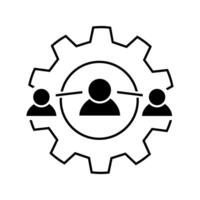 Teamwork icon design template on white background, Can be used for web and mobile vector