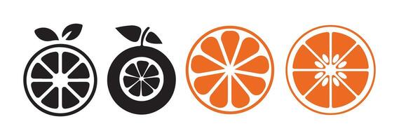 Illustration orange icon isolated on a white background vector