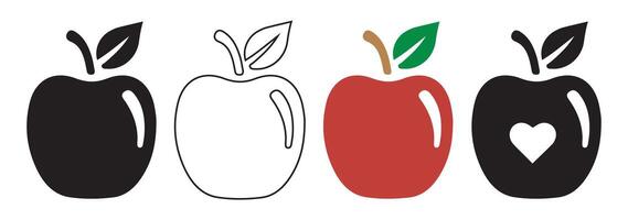 Isolated colored apple fruit icon vector