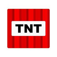 TNT explosion block icon. vector