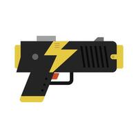 Flat design taser icon. vector