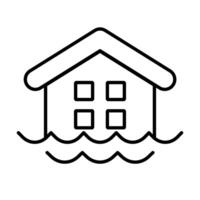 Simple flood icon. Flooding. vector