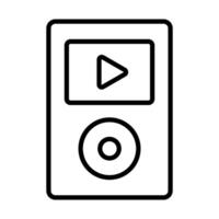 Simple MP3 player icon. vector