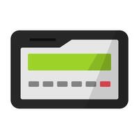 Flat design pager icon vector
