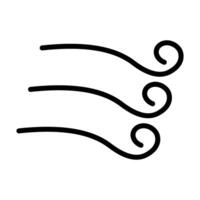 Simple Gentle Breeze Icon. vector