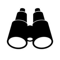Simple Binoculars silhouette icon. vector