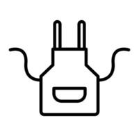 Simple design apron icon. vector