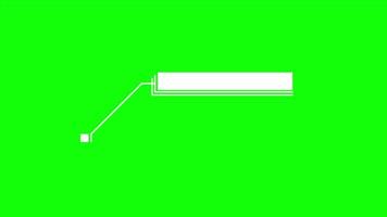 call out animation on green screen background, animated call out concept suitable for hud, title animation, simple callout box, lower third, and infographic frame elements video