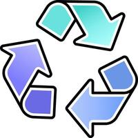 Recycle reuse reduce Icon Logo vector