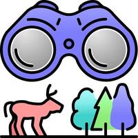 Biodiversity monitoring ecology icon. Environmental protection observed by a watchful eye. Sustainable ecology monitoring. vector