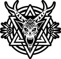 A glyph style icon of evil scream symbol vector