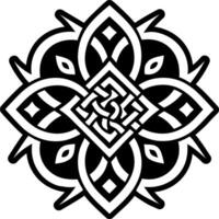 A glyph style icon of binding sigil symbol vector