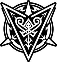 A glyph style icon of gothic arrow symbol vector