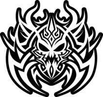 A glyph style icon of abyssal shadow symbol vector