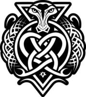 A solid style icon of ritual serpent symbol vector