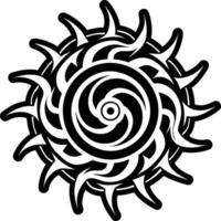 A style icon of spiral symbol vector