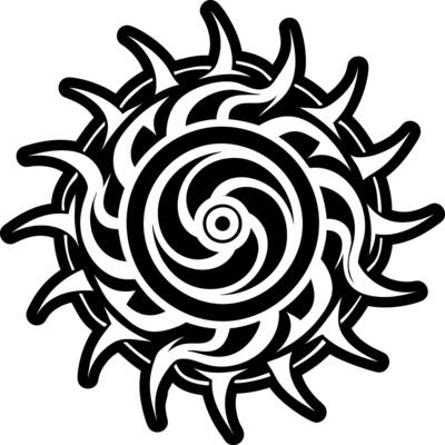 A style icon of spiral symbol