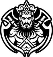 A solid style icon of parashurama symbol vector