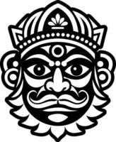 A filled style icon of rajasthan puppet symbol vector